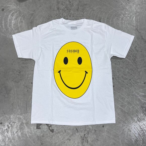 NEW SUS BOY LIL PEEP SMILEY FACE TEE SZ LARGE - Picture 1 of 3